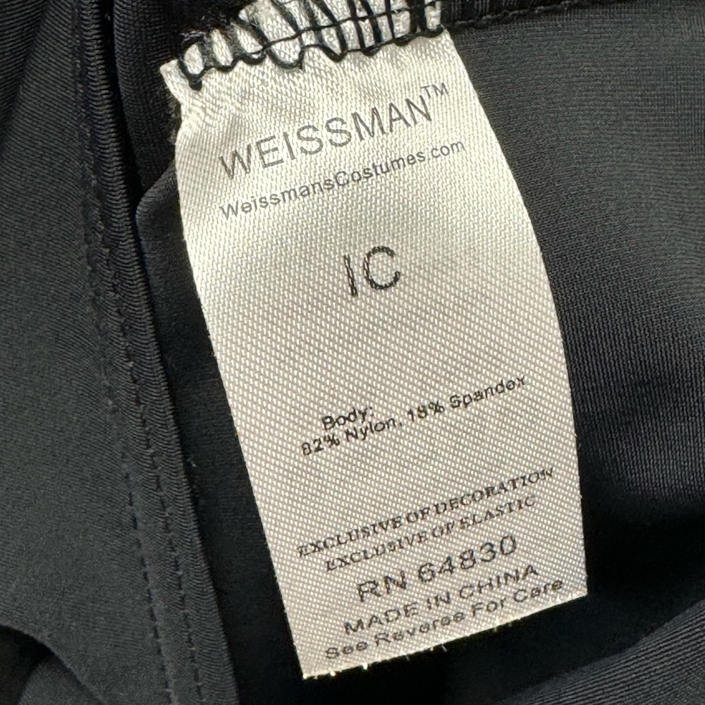 Weissman unitard and sequin mesh tank top dance costume, 80s, hip hop, size 1C - Picture 12 of 13